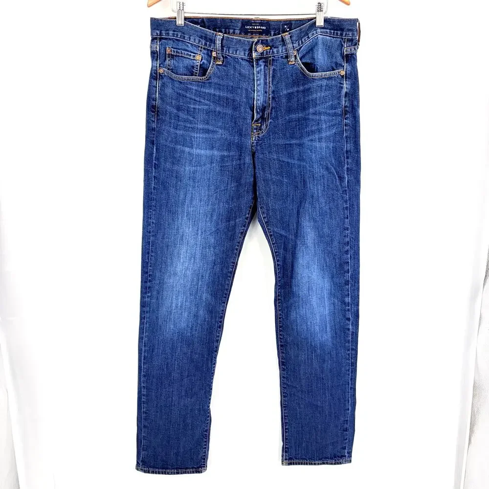 Lucky Brand 410 Athletic Slim Men’s Jeans 36x34 Heritage Americana Classic Denim